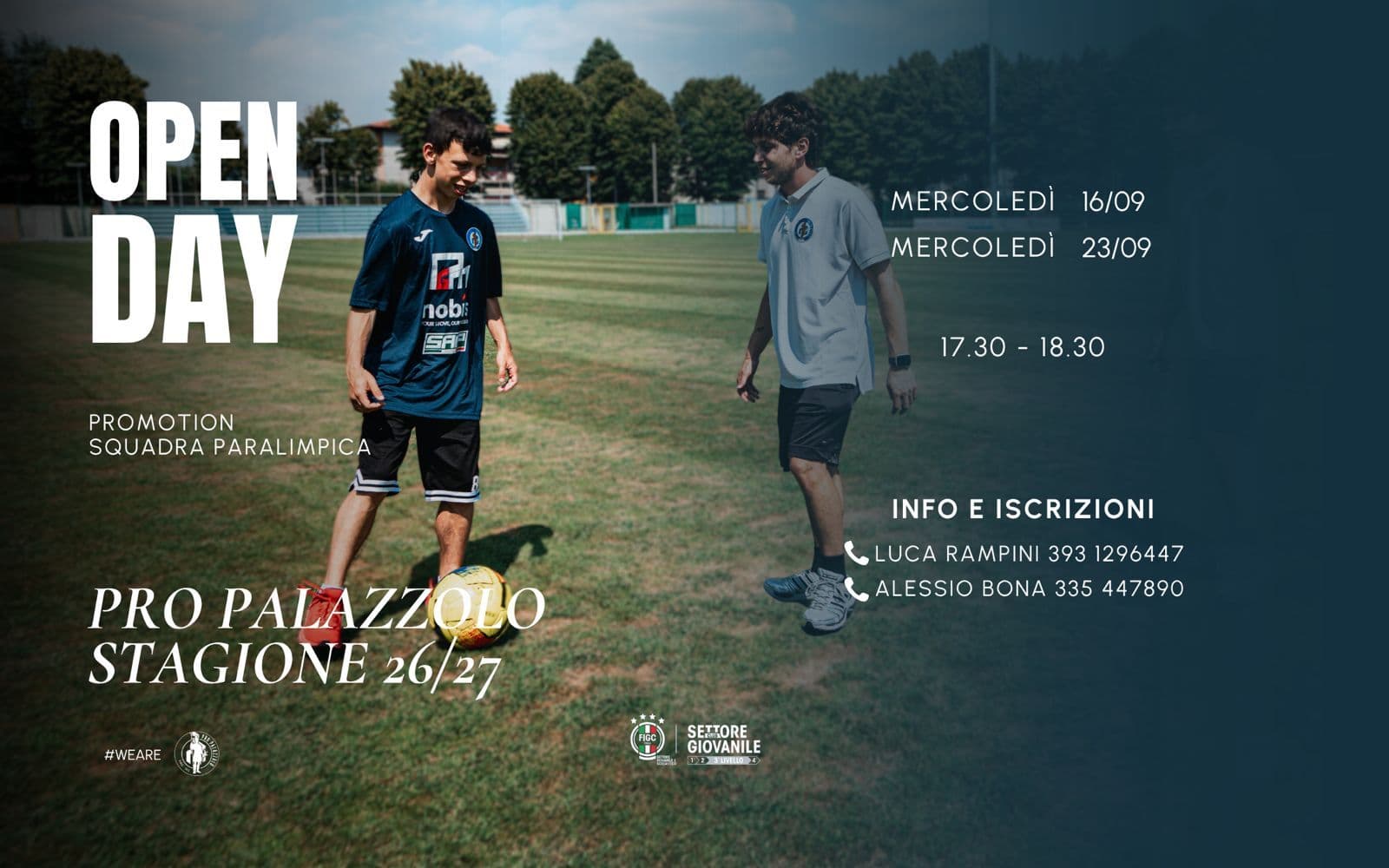 OPEN DAY - PROMOTION - SQUADRA PARALIMPICA
